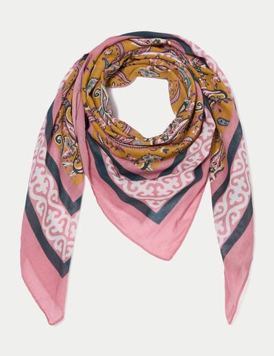 Foulard jaune or femme