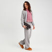 Blouse volants vieux rose femme