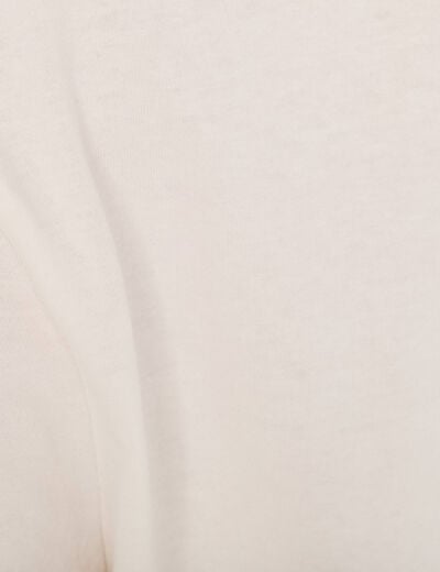 T-shirt manches courtes ecru femme