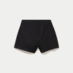 Jupe-short taille haute noir femme