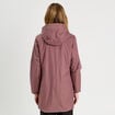 Parka réversible à capuche vieux rose femme