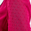 Blouse manches 3/4 rouge foncé femme