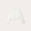 Veste col mao ecru femme