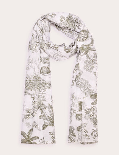 Foulard blanc femme