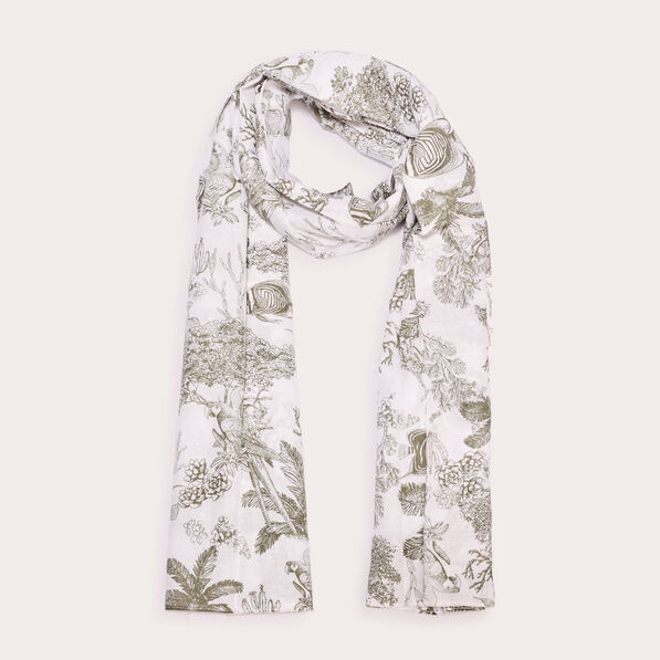 Foulard blanc femme