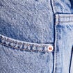Jeans mom taille haute denim bleach femme