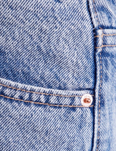 Jeans mom taille haute denim bleach femme
