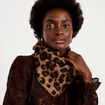 Foulard marron fonc&eacute; femme