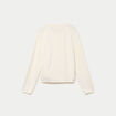 Gilet manches longues ecru femme