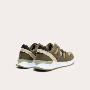 baskets running a lacets vert kaki femme Baskets running à lacets vert kaki femme