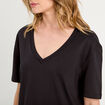 T-shirt manches courtes noir femme