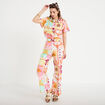 Pantalon large taille standard blanc femme