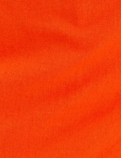 Jupe-short ceinturée contenant du lin orange femme