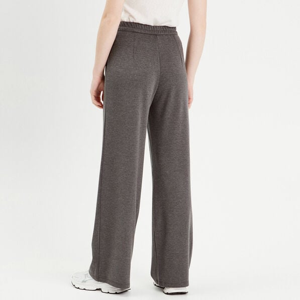 pantalon city large fluide gris clair femme Pantalon city large fluide gris clair femme
