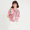 T-shirt manches courtes rose fushia femme