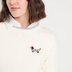 Pull manches courtes ecru femme