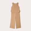 Combinaison sans manches beige femme