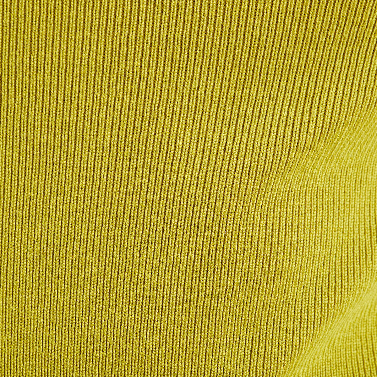 Pull côtelé col roulé vert olive femme