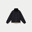 Veste r&eacute;versible effet polaire noir femme