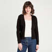 Gilet manches longues noir femme