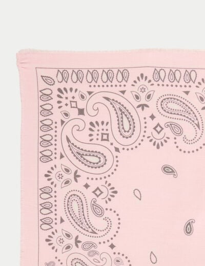 Foulard rose femme