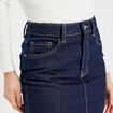 Jupe crayon taille standard denim brut femme