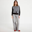 Veste sans manches effet polaire gris clair femme