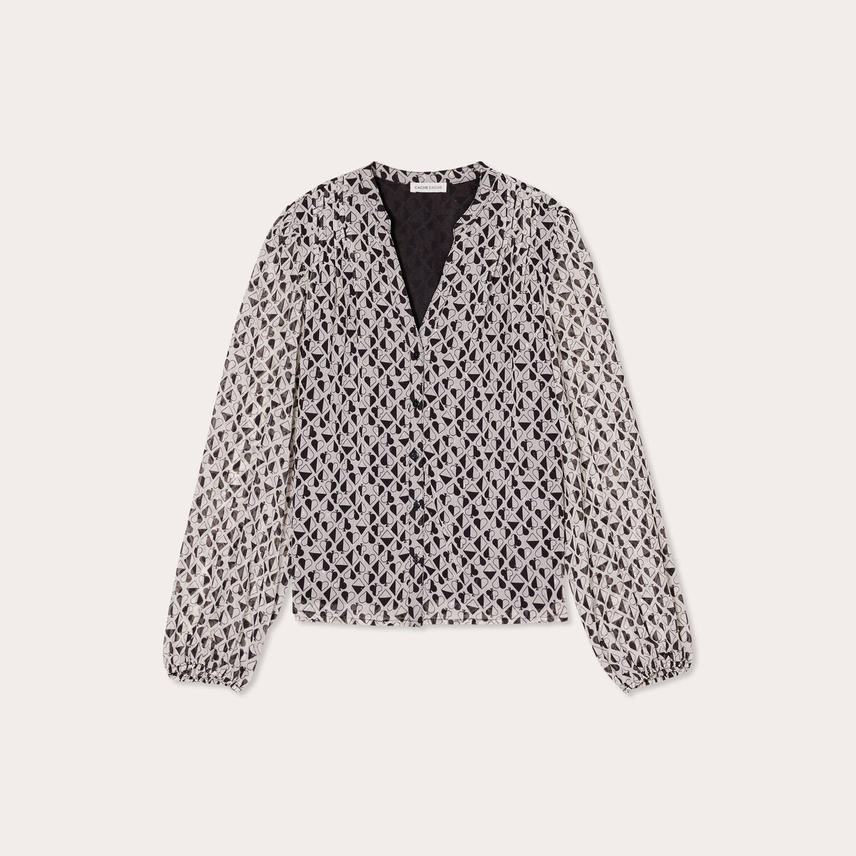 Blouse manches longues blanc femme