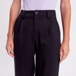 pantalon droit large noir femme Pantalon droit large noir femme