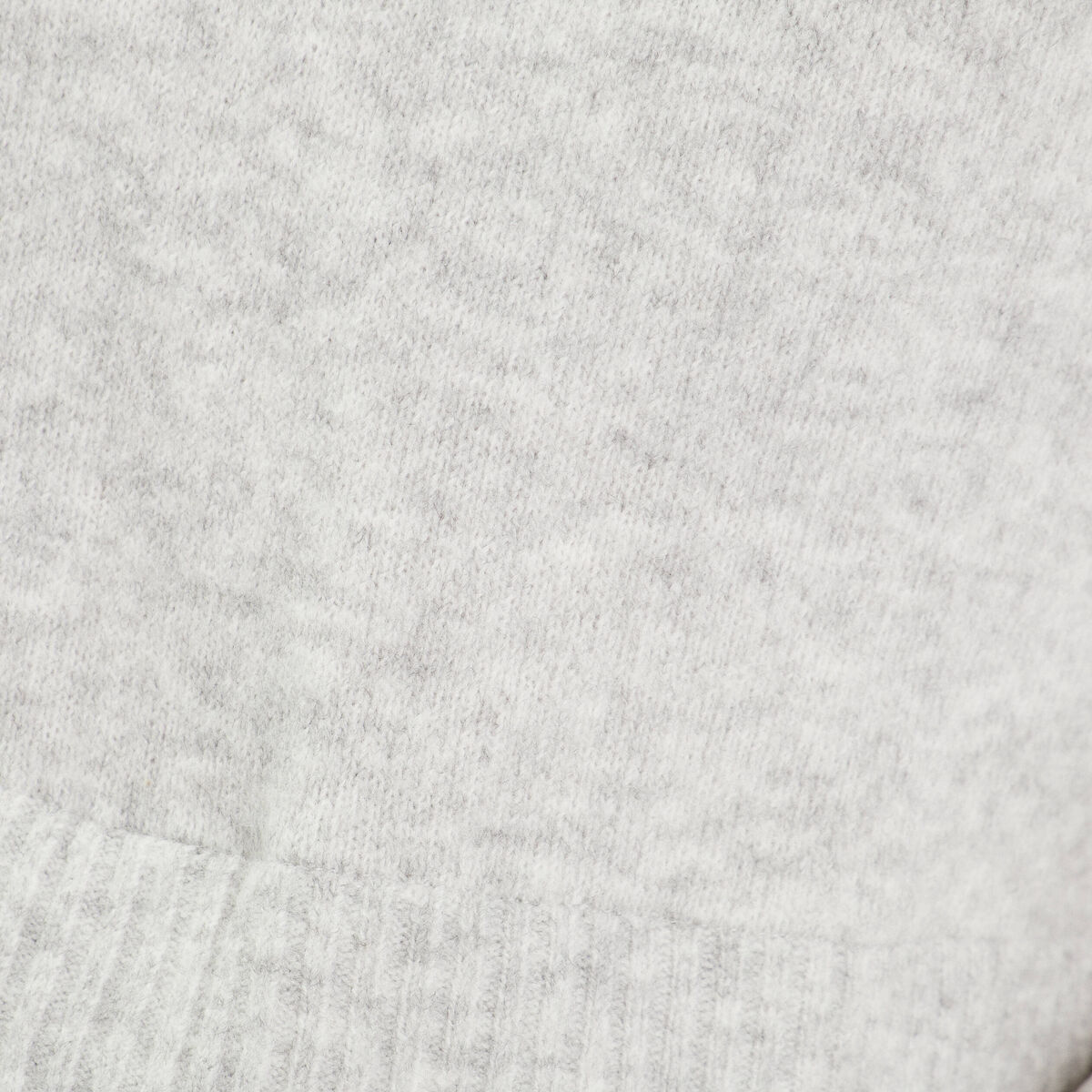 Pull manches longues 2-en-1 gris clair femme