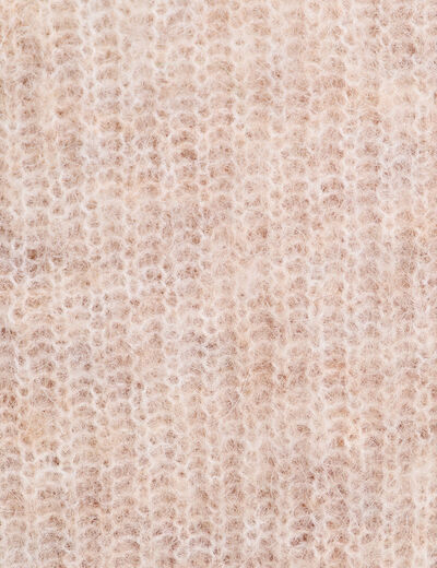 Gilet manches longues beige femme