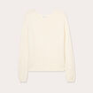 Pull manches longues ecru femme