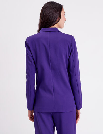 Veste esprit blazer droite violet femme