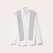Chemise oversize manches longues blanc femme