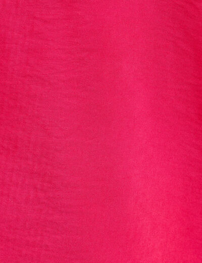 Chemise manches courtes rose fushia femme