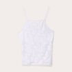 Débardeur ajusté cropped col montant blanc femme