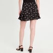 Jupe-short évasée noir femme