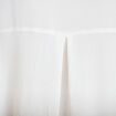Chemise ample pliss&eacute;e manches longues ecru femme