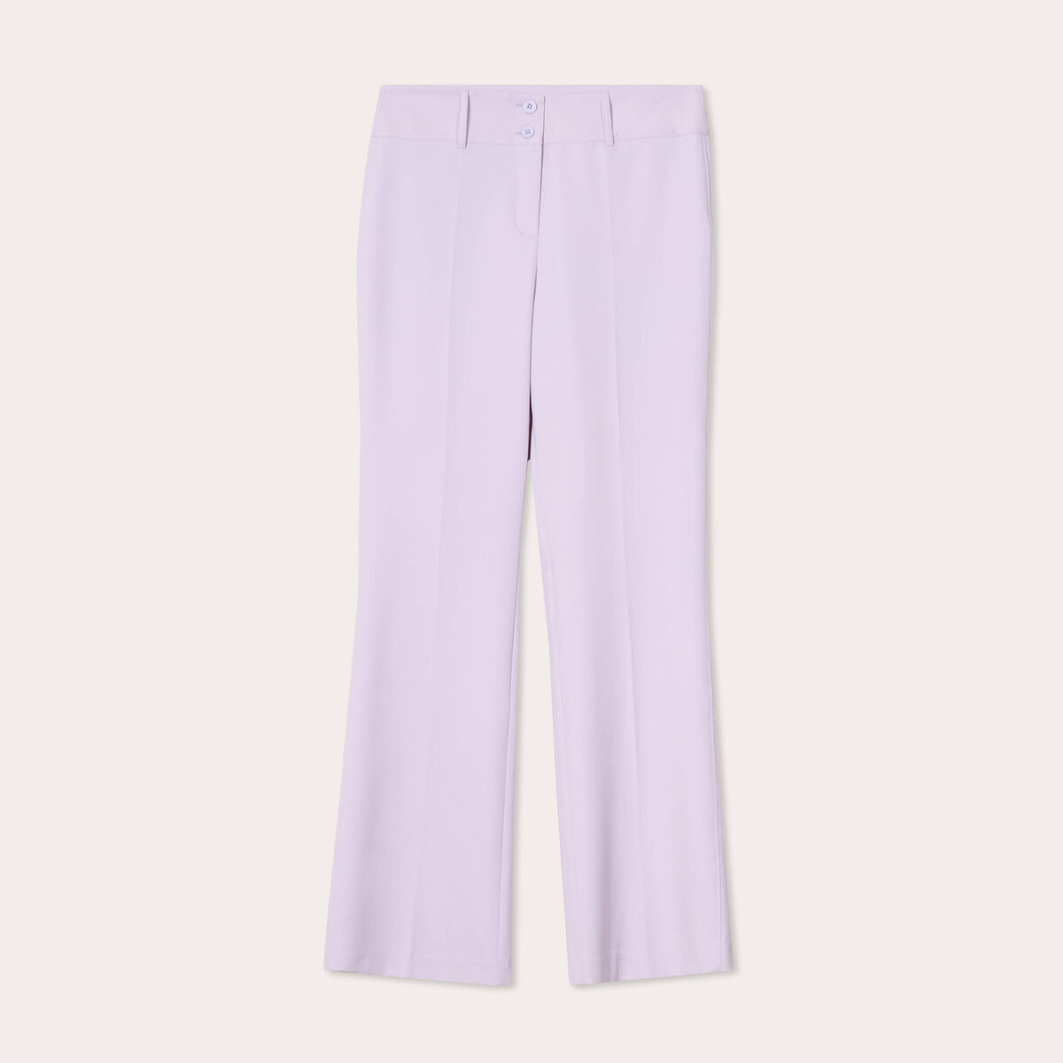 Pantalon flare parme femme