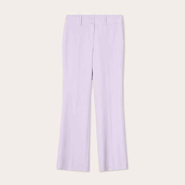 Pantalon flare parme femme