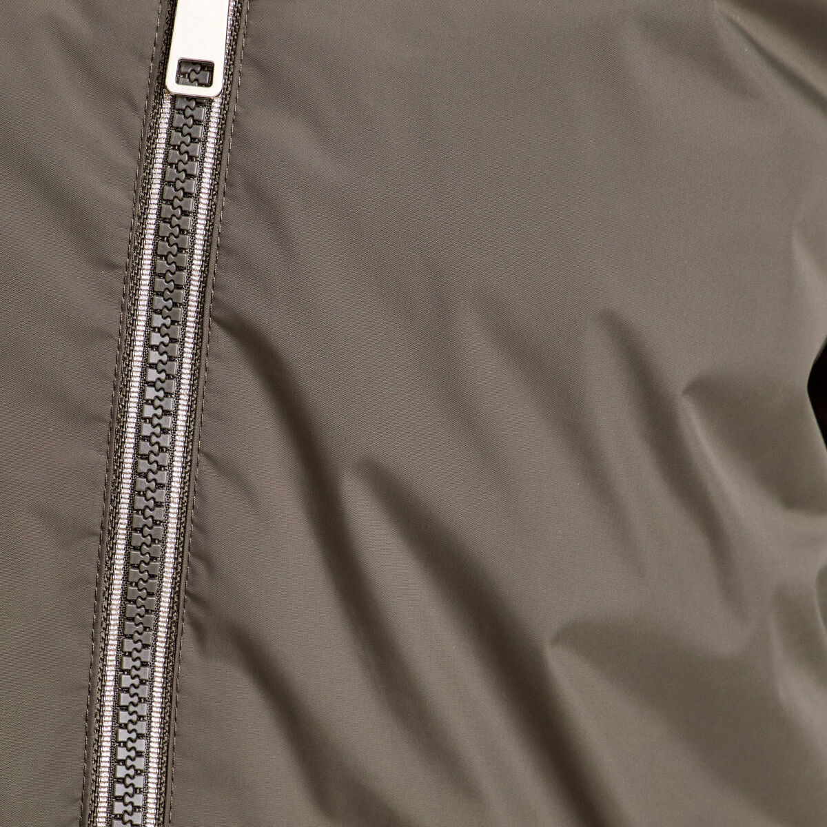 Parka &agrave; capuche r&eacute;versible vert kaki femme