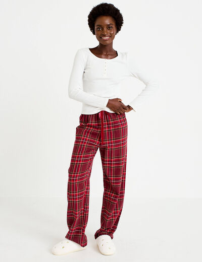 Lot de 2 pyjamas manches longues rose femme