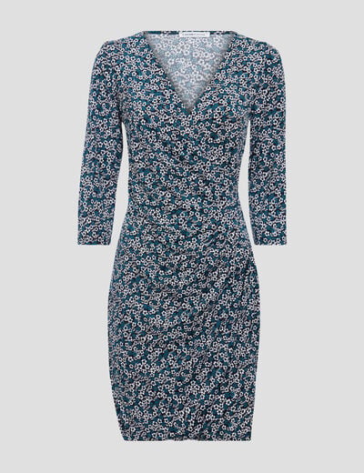 Robe moulante manches 3/4 noir femme