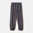 Pantalon city taille basse effet boule gris fonc&eacute; femme