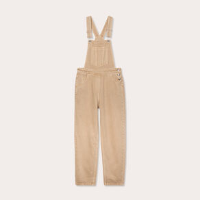 Salopette droite en jean sable femme