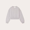 Sweat manches longues gris clair femme