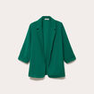 Veste blazer manches 3/4 vert femme