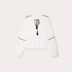 Blouse manches longues ecru femme