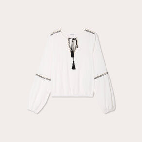 blouse manches longues ecru femme Blouse manches longues ecru femme