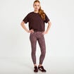 T-shirt manches courtes activewear marron fonc&eacute; femme